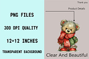 Whimsical Valentine Teddy Bear Clipa, an Illustration by SVGArt (Thumbnail 7 of 8)