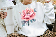 Pastel Folk Art Botanicals Flowers P, an Illustration by Sublimation Artist (Thumbnail 4 of 6)