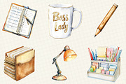 Office Supplies Clipart, an Illustration by OK Design (Thumbnail 5 of 5)