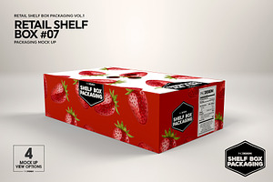 Retail Shelf Box 07 Packaging Mockup