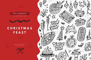 Christmas Feast | Hand drawn clipart