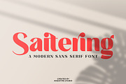 Saitering | A Modern Sans Serif, a Sans Serif Font by Andrimada Creative (Thumbnail 1 of 11)