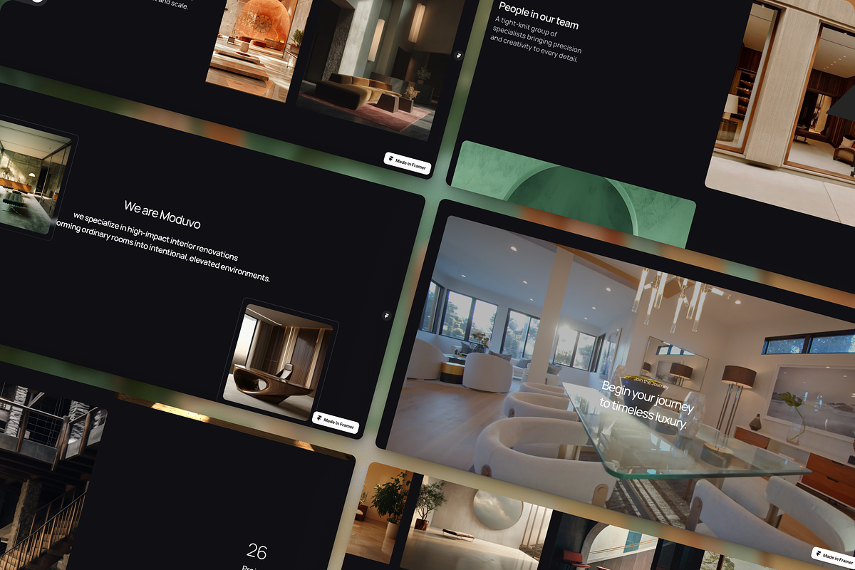 Moduvo - Interior Design Framer Template preview 4