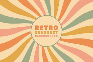 20 Retro Sunburst Backgrounds