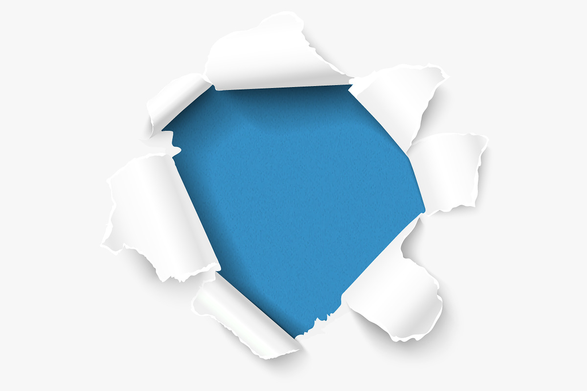 Torn paper hole realistic vector, a Texture Graphic by voin_Sveta (Photo 2 of 3)
