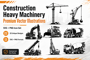 Construction Vector Set, an Object Graphic by AvalgaCollectiblesan