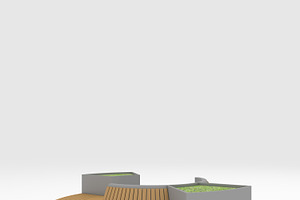 3D Model Bench Park 6