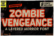 Zombie Vengeance, a Sans Serif Font by Remedy667 (Thumbnail 1 of 11)