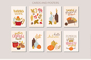 Autumn mood patterns&clipart bundle, a Food Illustration by Cozy pattern shop (Thumbnail 5 of 10)