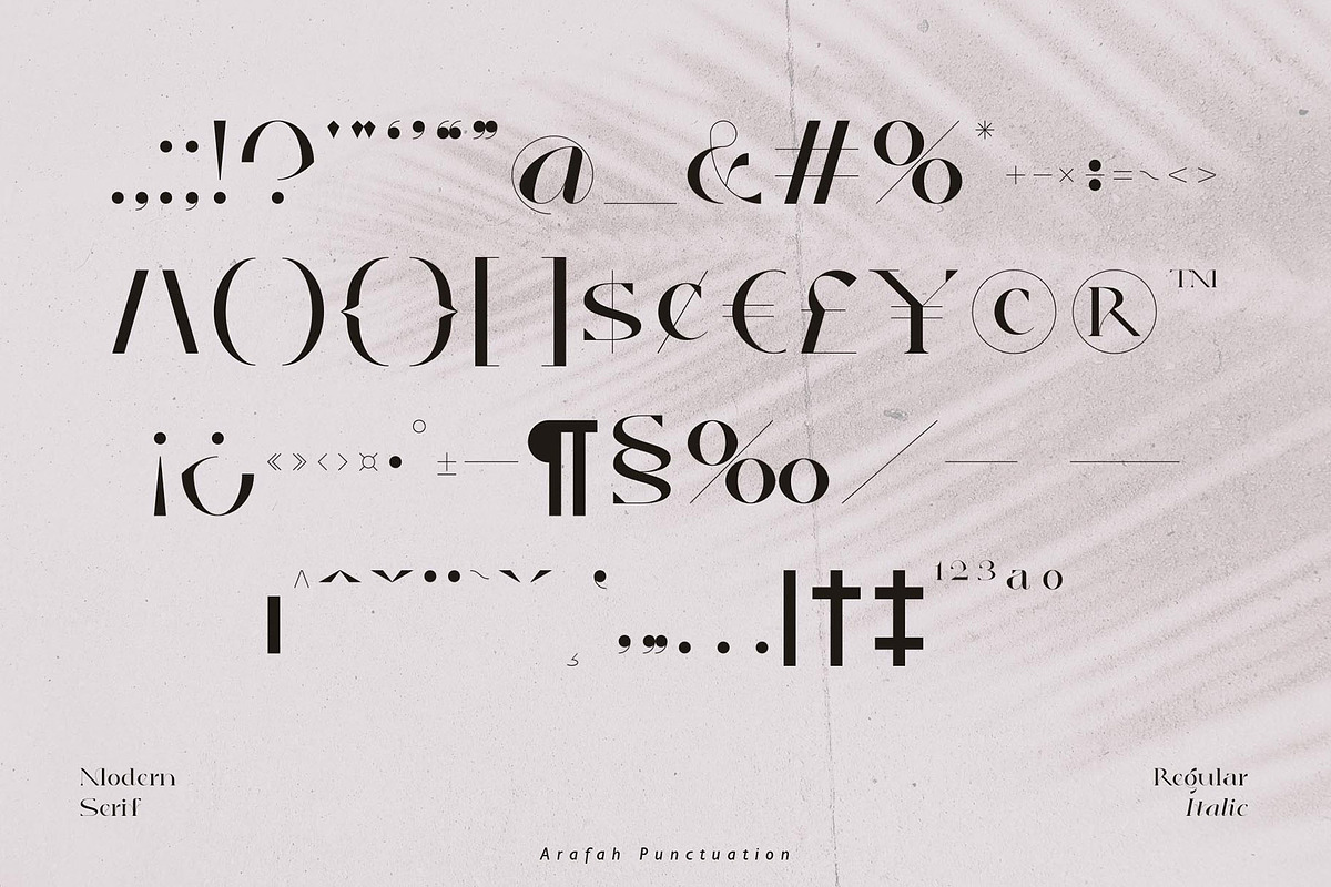 Arafah - Elegant & Modern Serif, a Serif Font by StudioinBry (Photo 19 of 20)
