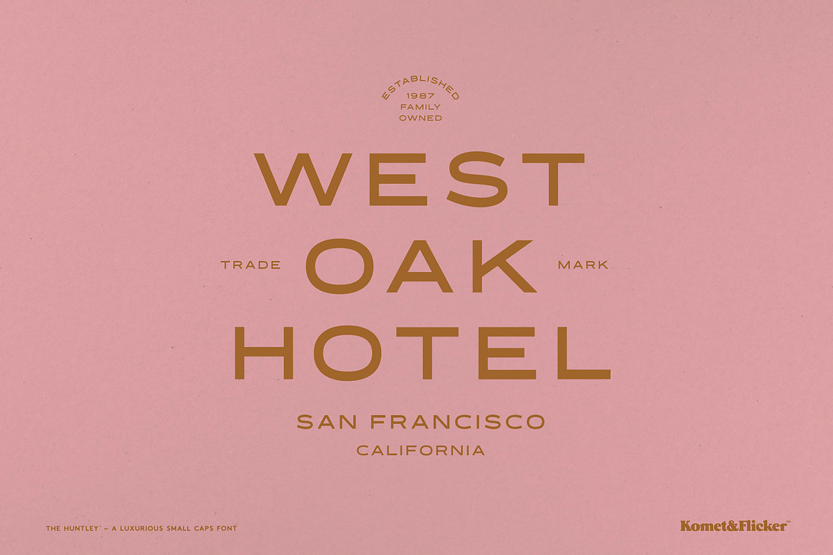 The Huntley – A Luxurious Font, a Sans Serif Font by Komet & Flicker (Photo 9 of 15)