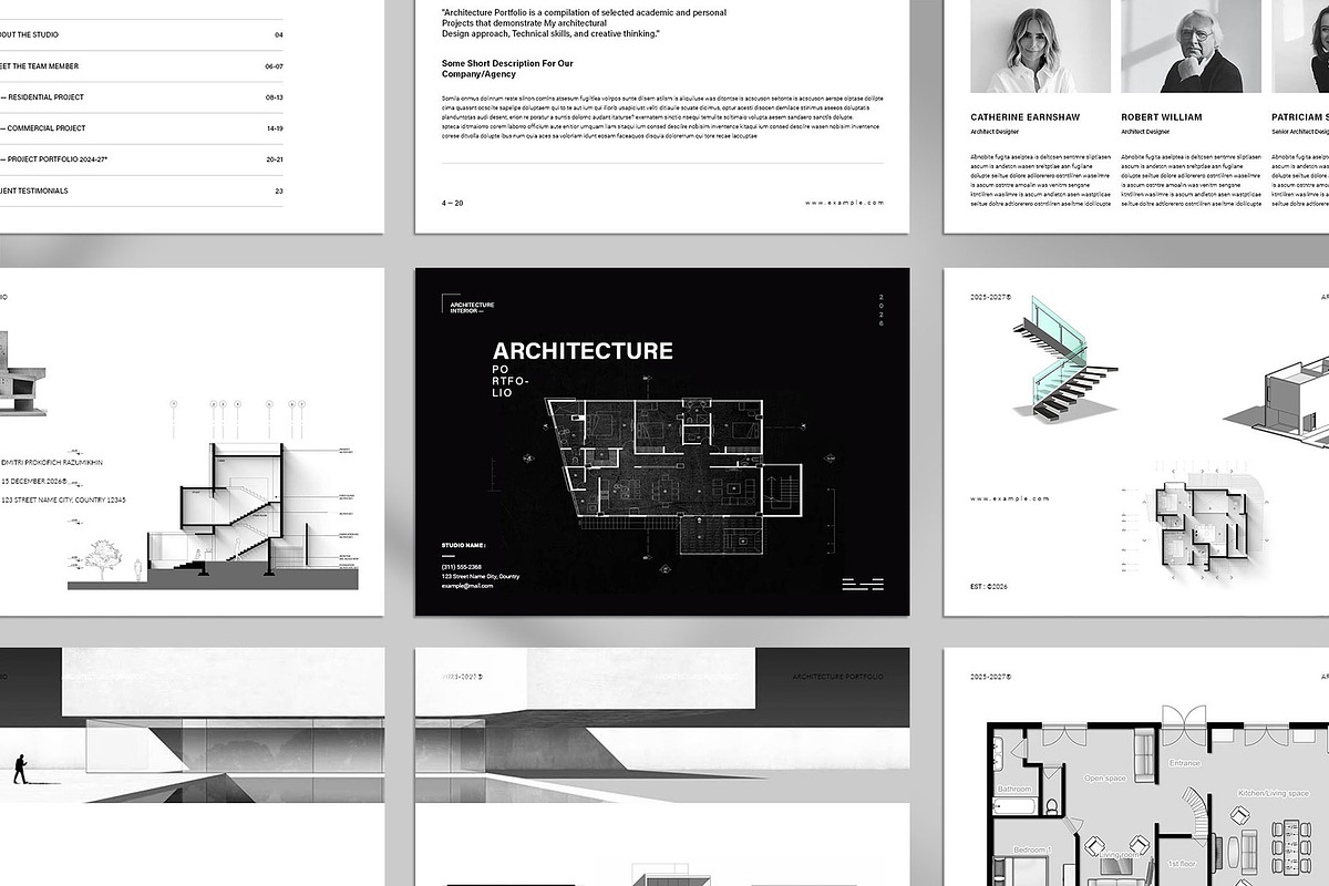 Architecture Portfolio Template, a Brochure Template by ElvinPrint (Photo 3 of 7)