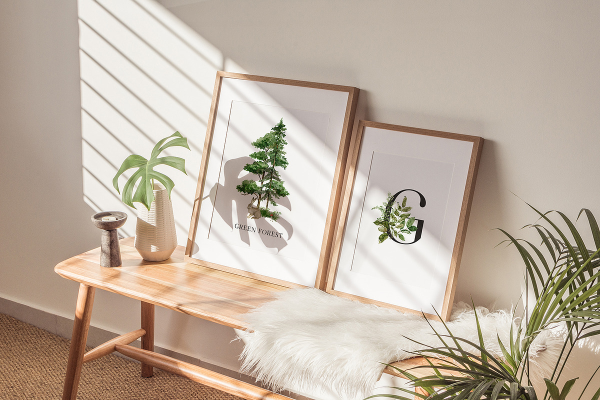 GREEN FOREST watercolor collection, an Object Illustration by long summer (Photo 6 of 17)