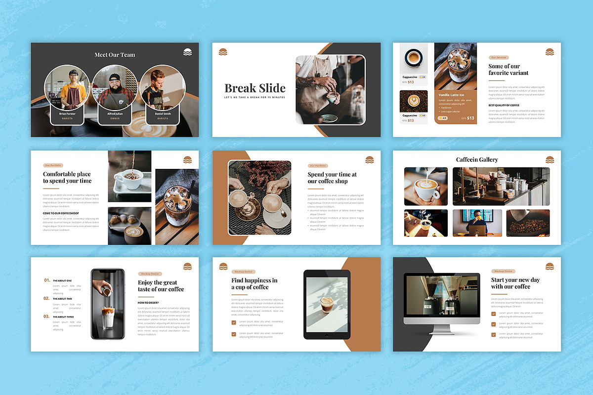 Restaurant Coffee Keynote Slide, a Presentation Template by Salamahtype (Photo 4 of 5)