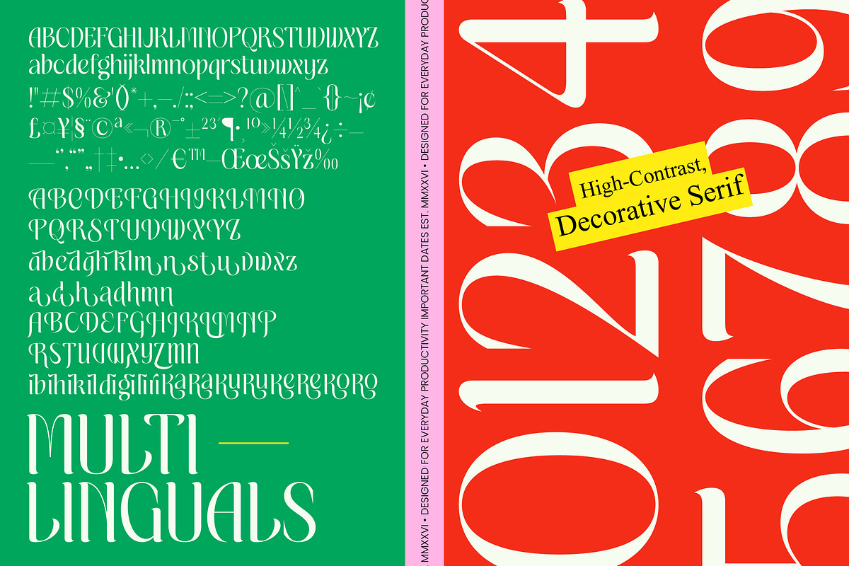 Matrixgi High-Contrast Decorative, a Serif Font by timelesstype.co (Photo 10 of 10)