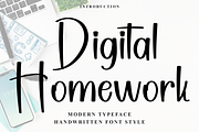 Digital Homework, a Handwritten Font by InermediaSTUDIO (Thumbnail 1 of 7)