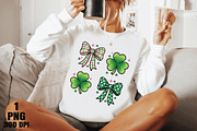 Preppy St. Patricks Day Shamrock Png, an Illustration by Daily.Designs (Thumbnail 3 of 5)