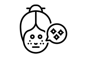 Infections bacteria black icon, an Outline Icon by Creative priyanka