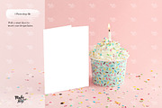 A2 Birthday card Mockup, a Print Template by Make Beautiful Things (Thumbnail 3 of 6)