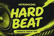 Hard Beat - Energetic Display Font, a Sans Serif Font by Gumrega Studio (Thumbnail 1 of 8)