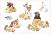 Autumn Animals & Pumpkin PNG, an Animal Illustration by Balada Digital Art (Thumbnail 2 of 5)