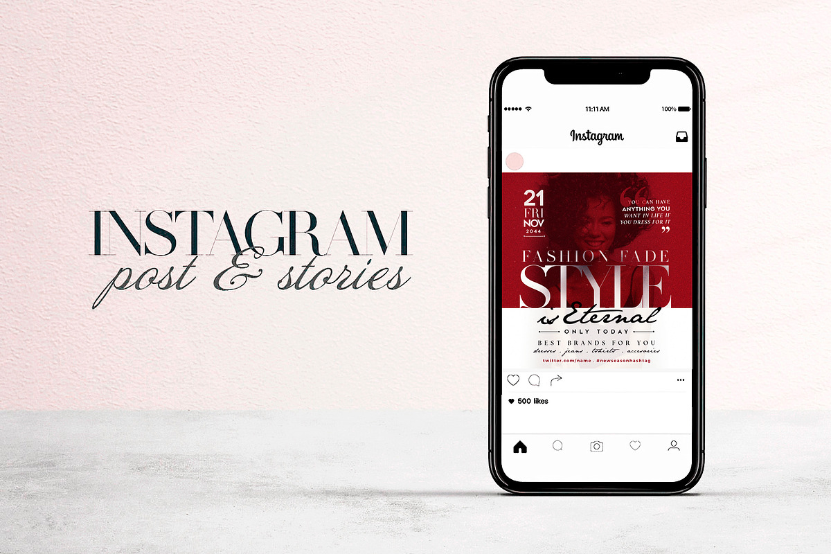 Style Is Eternal - Social Media Pack, a Social Media Template by Touringxx Creative Studio (Photo 2 of 8)