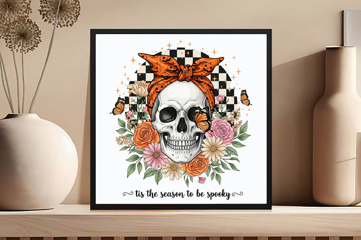 Halloween Skeleton Head, an Illustration by DreamCafeArt (Photo 5 of 7)