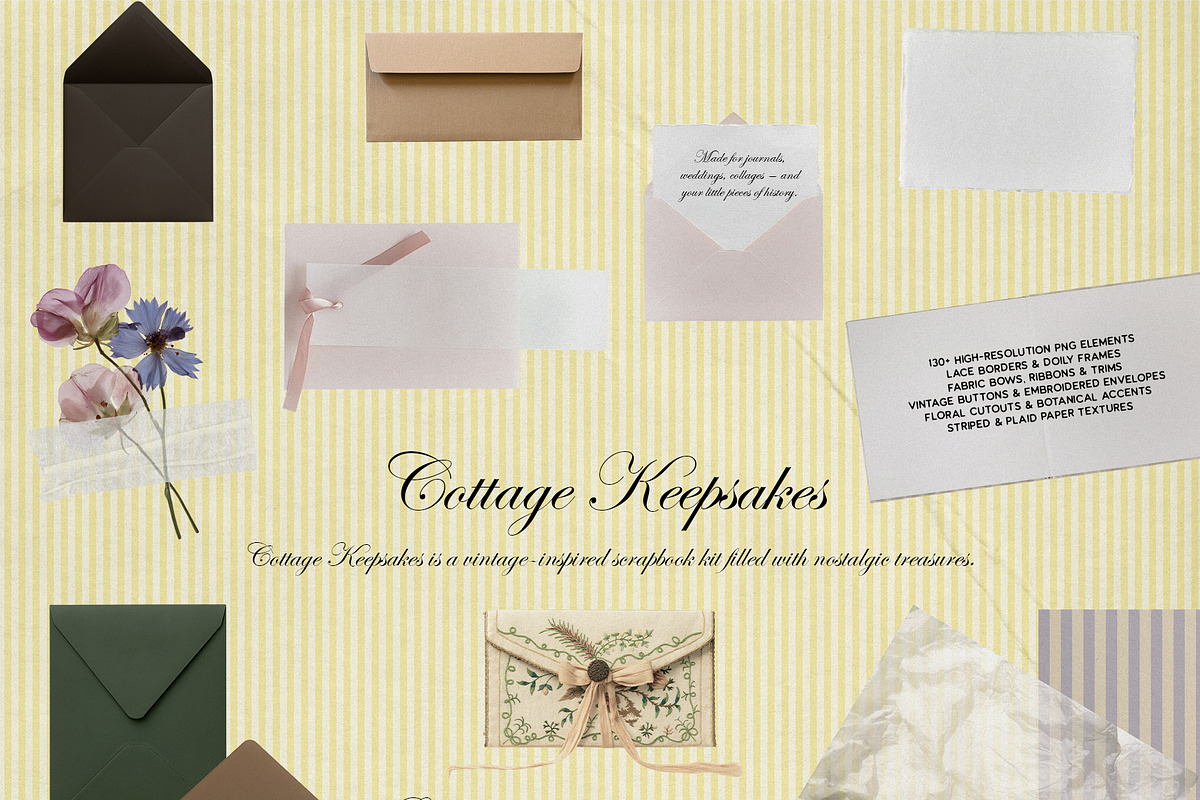Cottage Keepsakes: Vintage Scrapbook, an Object Graphic by Purple (Photo 10 of 13)