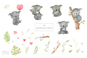 KOALA clipart. Watercolor, an Animal Illustration by OlliArtDesign (Thumbnail 2 of 5)