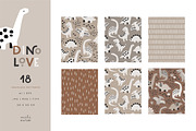 Dino Love Kids Pattern Collection, a Pattern Graphic by Point and Poem (Thumbnail 3 of 7)