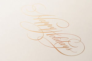 Happy Holidays Lettering