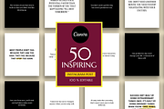 50 INSPIRING INSTAGRAM QUOTES, a Social Media Template by RB Boutique (Thumbnail 1 of 5)