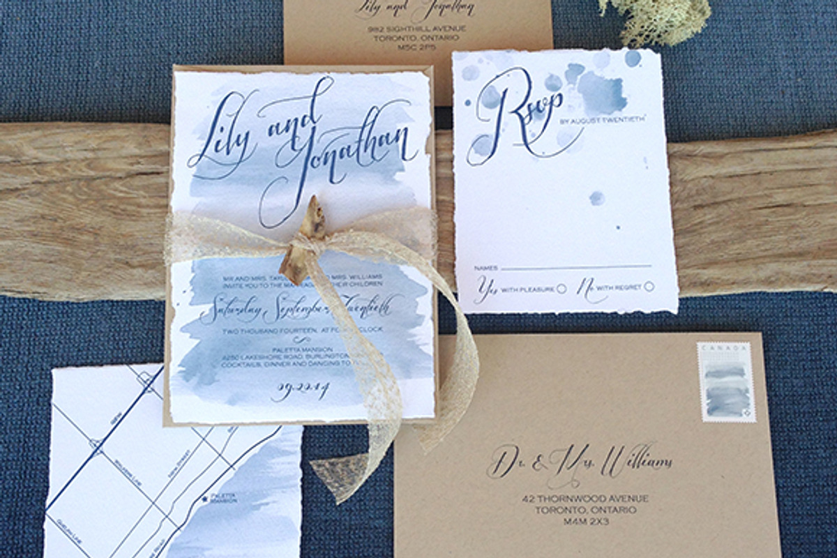 Watercolor Wedding Suite, an Invitation Template by Laura K Invitations (Photo 2 of 5)