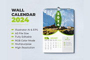 Wall Calendar 2024, a Templates & Theme by pixelcreatx (Thumbnail 1 of 7)