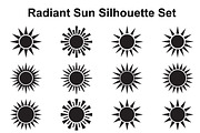 Sunburst Silhouette Collection, an Object Graphic by Creativeshirt (Thumbnail 1 of 3)