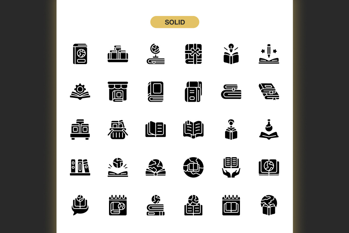 World Book Day Icons, an Icon by Spacepixel Creative (Photo 3 of 3)