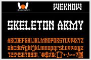 Skeleton Army font, a Blackletter Font by weknow (Thumbnail 1 of 8)