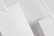 Clothes label tag blank white mockup, an Advertising Mockup by Olha Klein (Thumbnail 3 of 3)