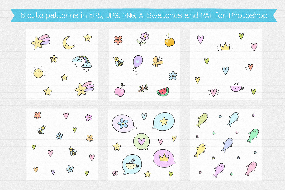 Cute Creatures Vector Set, an Animal Illustration by Nina's Illustration Shop (Photo 4 of 6)