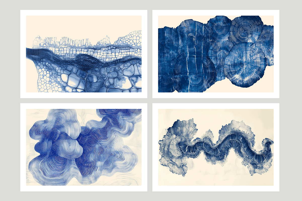 Bimo Co. 3 · Blue Organic Textures, a Texture Illustration by milatovar (Photo 2 of 24)