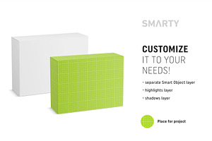 Universal Box Mockup 200x150x70