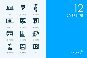 3d printer icons, an Icon by Palau