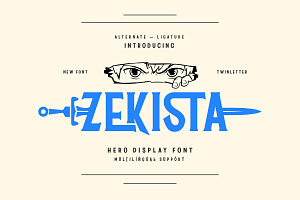 Zekista - Hero Display Font