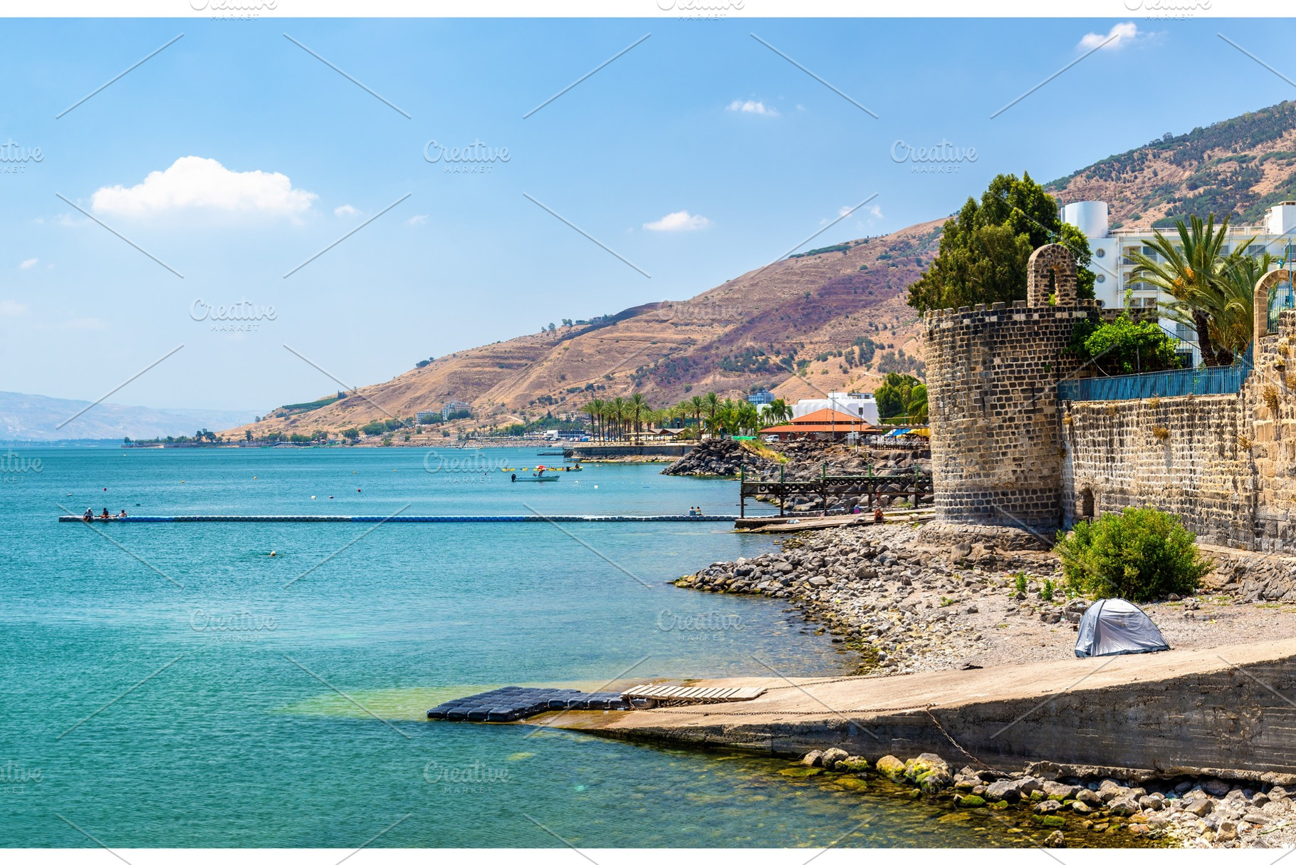 The Leaning Tower erected by Zahir al-Umar in Tiberias, a Nature Photo by Leonid Andronov