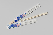 Chopsticks Paper Package Mockup, a Packaging Mockup by Momogi (Thumbnail 5 of 6)