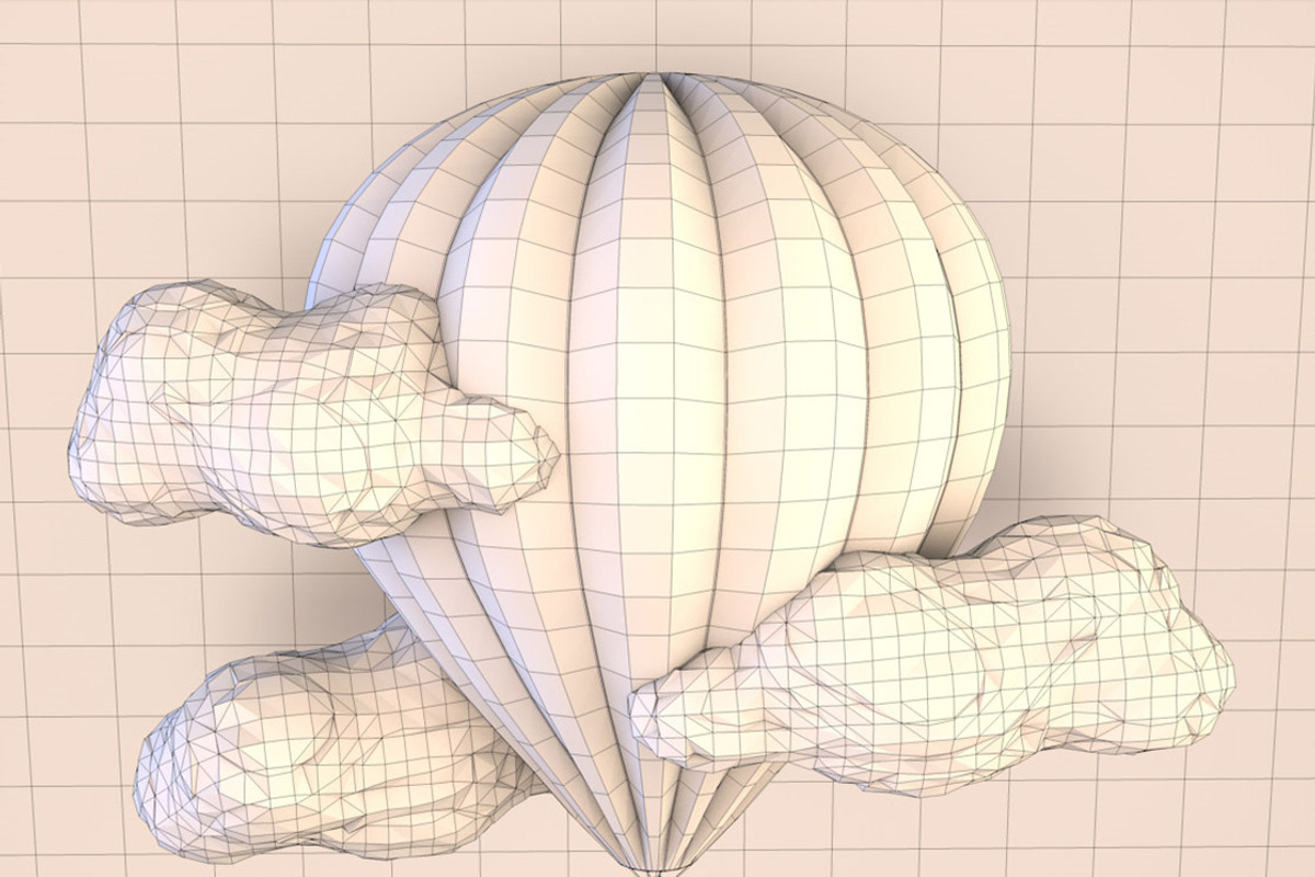 Cartoon Balloon Low Poly, a Cars & Vehicle 3D Model by Low Poly Lab (Photo 4 of 8)