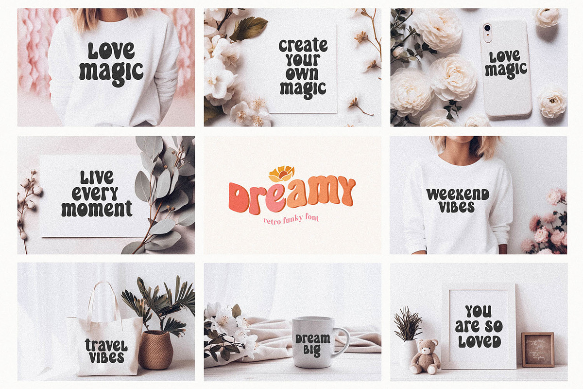 Awesome Retro Bundle - 8 Groovy Font, a Handwritten Font by BarcelonaShop (Photo 5 of 8)