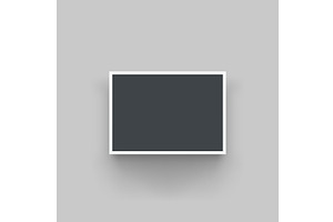 a photo blank with shadow on grey, a Texture Illustration by IfH