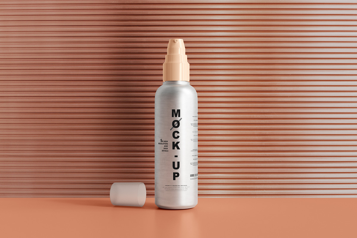 Aluminum Spray Bottle Mockup, a Cups & Container Mockup by pmvch (Photo 17 of 26)
