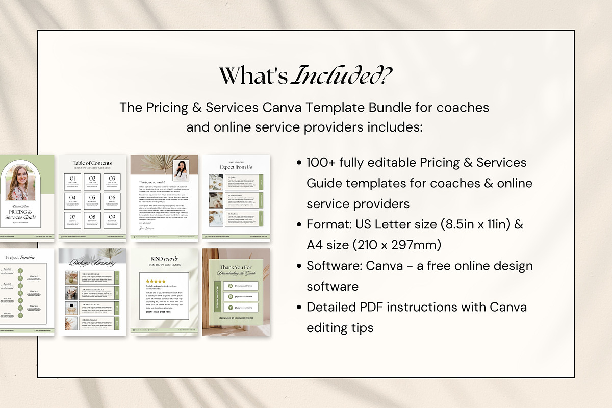 Pricing Guide Templates for Canva, a Brochure Template by Fallon Gerst (Photo 3 of 21)